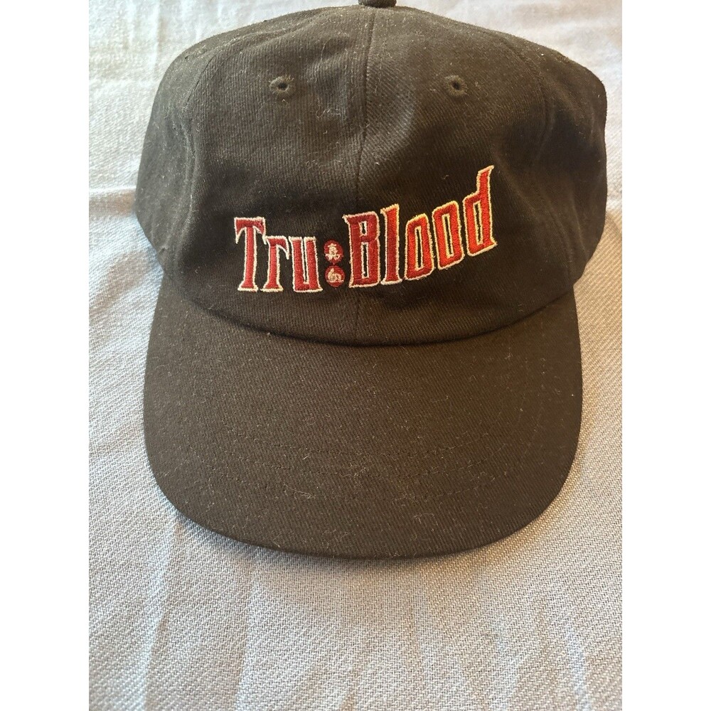 True Blood HBO Strapback Hat Black Embroidered Logo Cap KC Caps TV Series